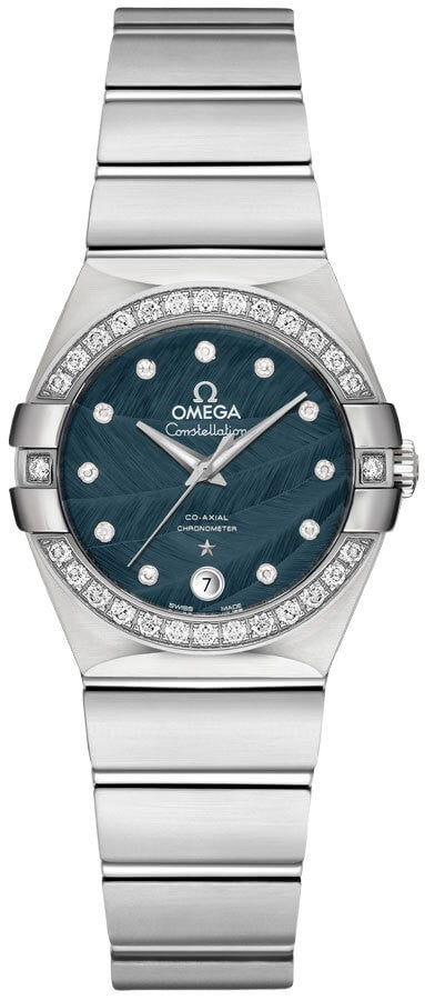 Omega Constellation 27mm Steel Blue Dial Women's Watch 123.15.27.20.53.001