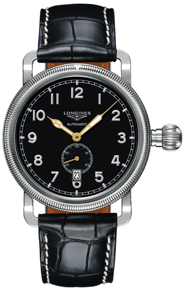 Longines Heritage Black Dial & Stainless Men's Watch L2.777.4.53.0