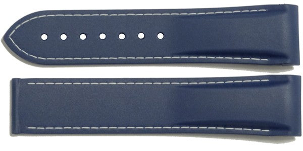 Omega 22mm Blue Rubber Strap 98000376