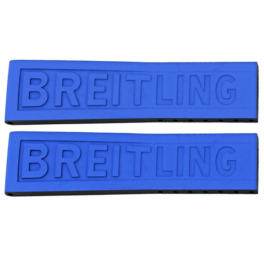 Breitling TwinPro 24mm Blue Rubber Strap 235S