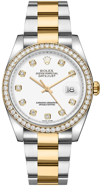 Rolex Datejust 36 White Diamond Watch 116243