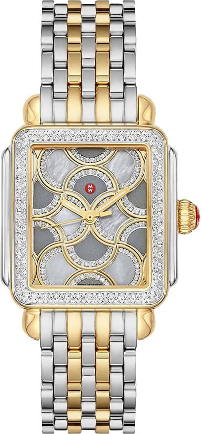 Michele Deco Two Tone Diamond Women's Watch MWW06T000225