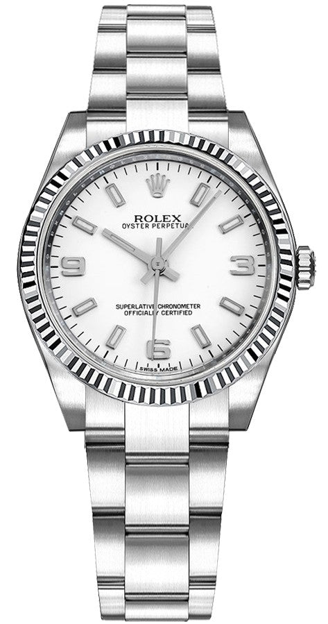 Rolex Oyster Perpetual 31 White Dial Women's Watch 177234