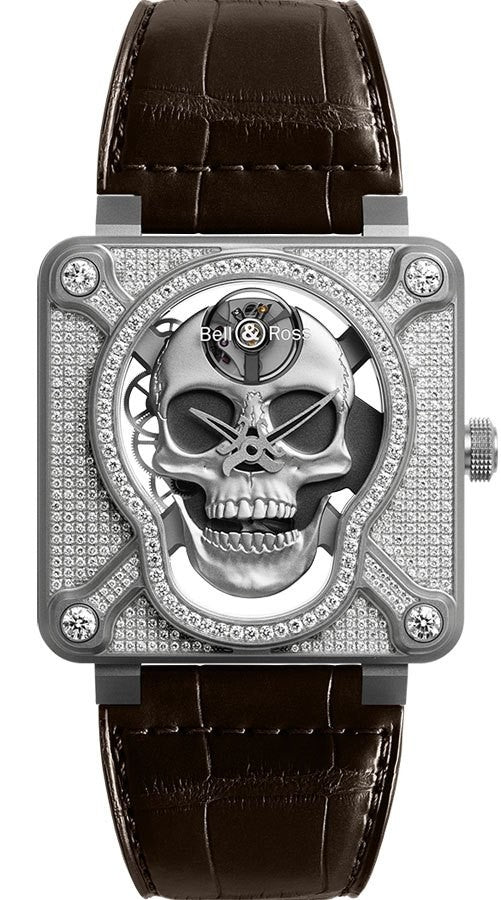 Bell & Ross Aviation Instruments BR01-SKULL-SK-FLD