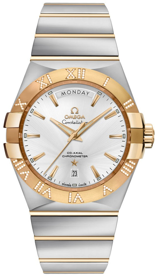 Omega Constellation Day-Date Diamond Men's Watch on Sale 123.25.38.22.02.002