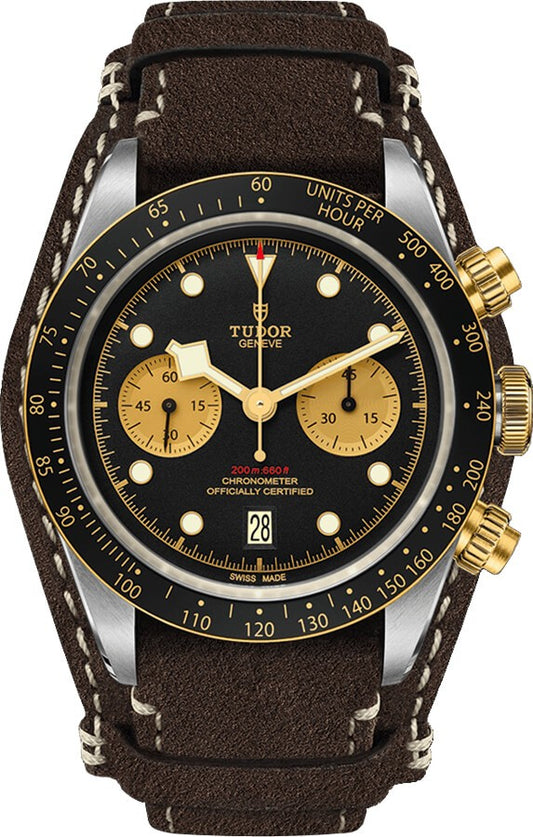 Tudor Black Bay Chrono S&G Black Dial Men's Watch M79363N-0002