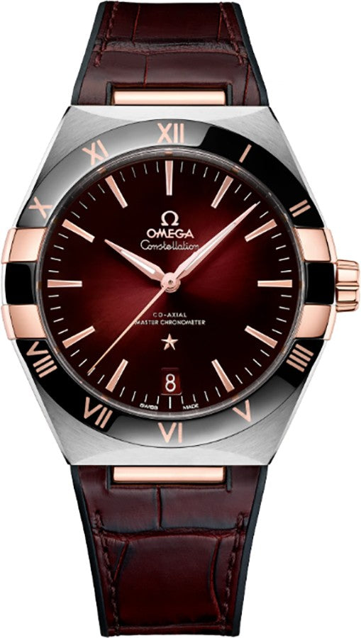 Omega Constellation Burgundy Dial Automatic Men's Watch 131.23.41.21.11.001