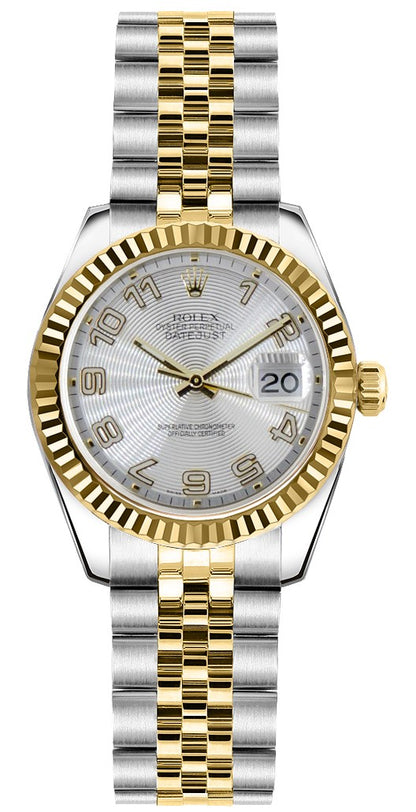 Rolex Lady-Datejust 26 Jubilee Bracelet Gold & Steel Luxury Watch 179173