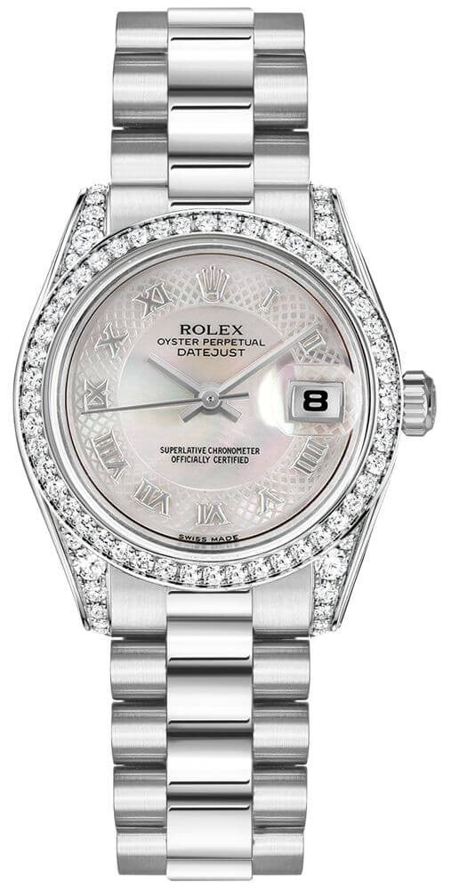 Rolex Lady-Datejust 26 Diamond Gold Women's Watch 179159