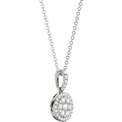 White Gold .47 Carat Diamond Pendant Necklace Ref. P21950W