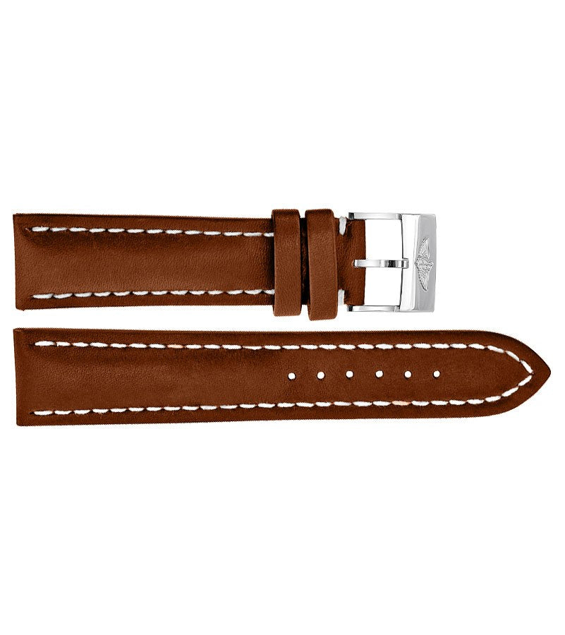 Breitling 22mm Brown Leather Strap 433X