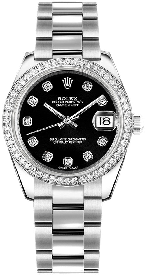 Rolex Datejust 31 Diamond Oyster Bracelet Watch 178384-0042