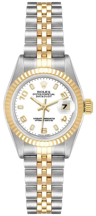 Rolex Lady-Datejust 26 White Dial Two-tone Women's Watch 69173