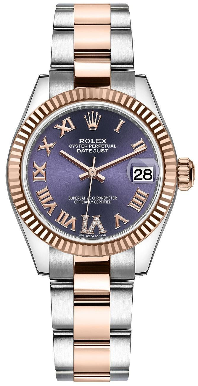 Rolex Datejust 31 Diamond Roman Numeral VI Women's Watch 278271-0019