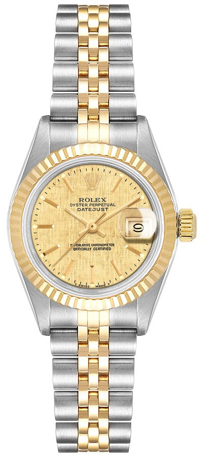 Rolex Lady-Datejust 26 Gold & Steel Petite Women's Dress Watch 69173