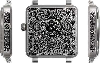 Bell & Ross Aviation Instruments BR0192-SKULL-BURN