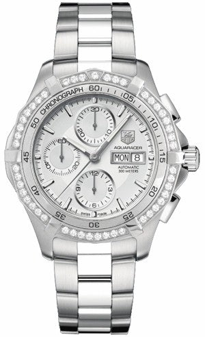 Tag Heuer Aquaracer Silver Dial Chronograph CAF2015.BA0815