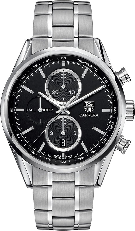 Tag Heuer Carrera Black Dial Stainless Steel Men's Watch CAR2110.BA0720