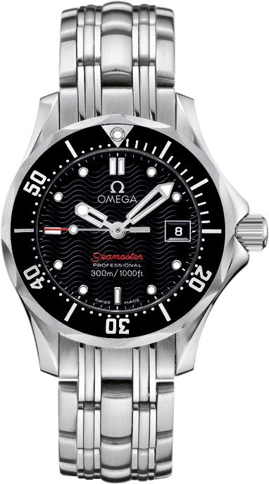 Omega Seamaster Black Dial 28mm Women's Watch 212.30.28.61.01.001