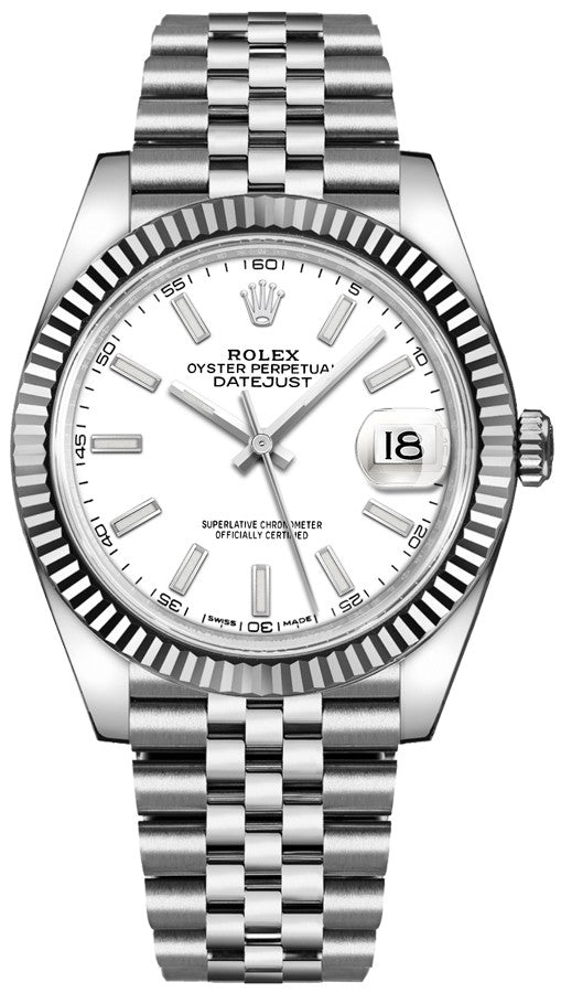 Rolex Datejust 41 White Gold & Steel Watch 126334-0010