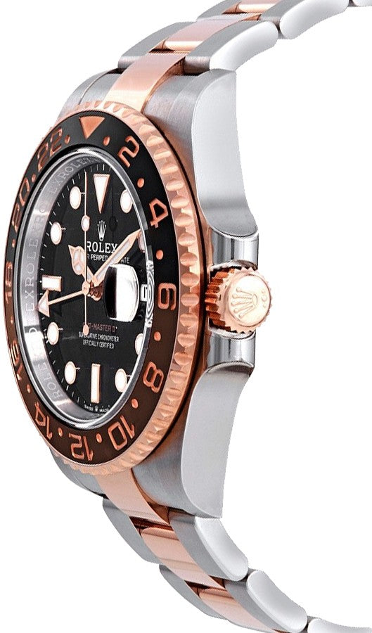 Rolex GMT-Master II Root Beer Rose Gold & Steel Men's Watch 126711CHNR-0002