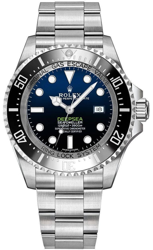 Rolex Sea-Dweller Deepsea D-Blue Dial Oystersteel Luxury Men's Watch 116660-0003