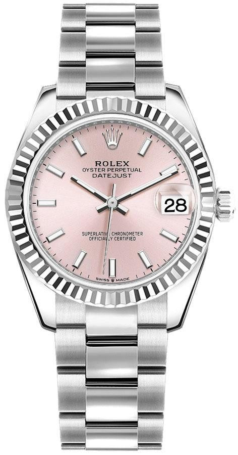 Rolex Datejust 31 Pink Index Dial Women's Luxury Watch 278274-0013