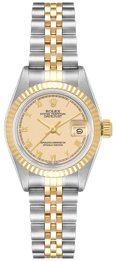 Rolex Lady-Datejust 26 Champagne Dial Women's Watch 69173