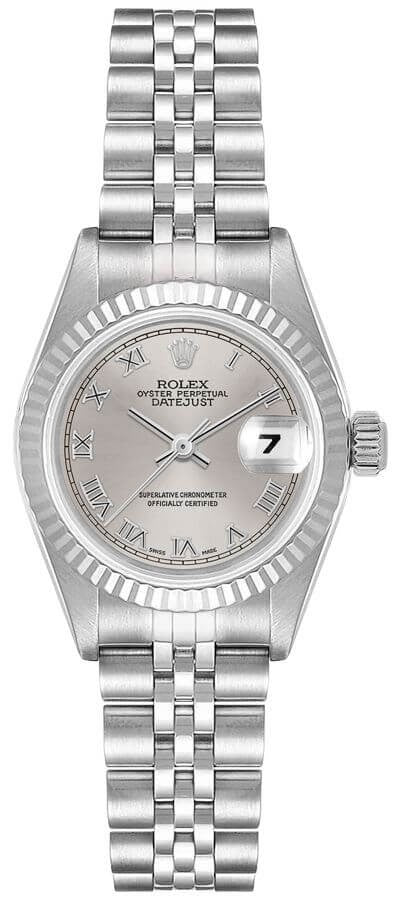 Rolex Lady-Datejust 26 Silver Dial Steel Women's Watch 79174