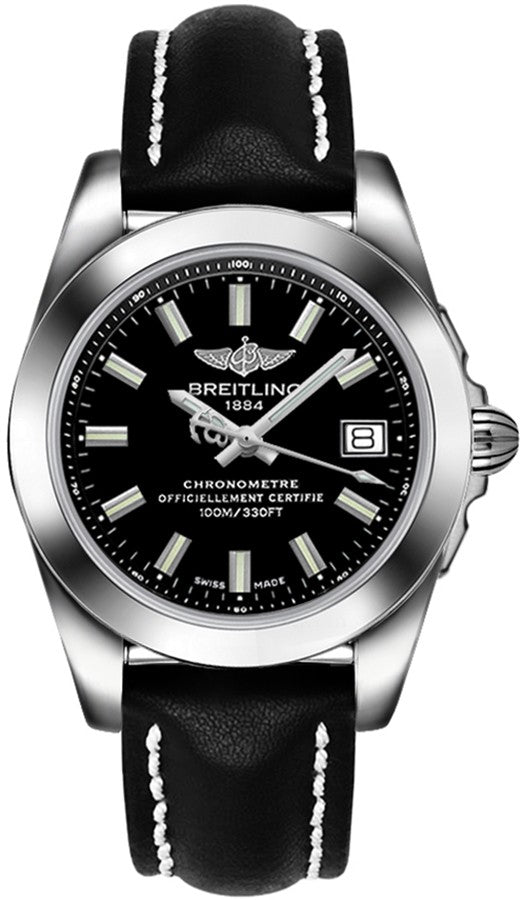 Breitling Galactic 36 Black Dial Women's Watch W7433012/BE08-414X