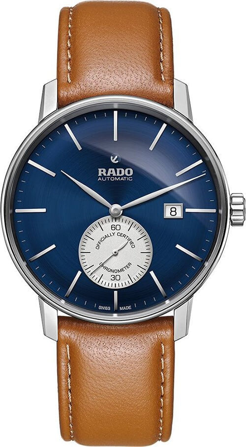 Rado Coupole Blue Dial Brown Leather 41mm Men's Watch R22880205