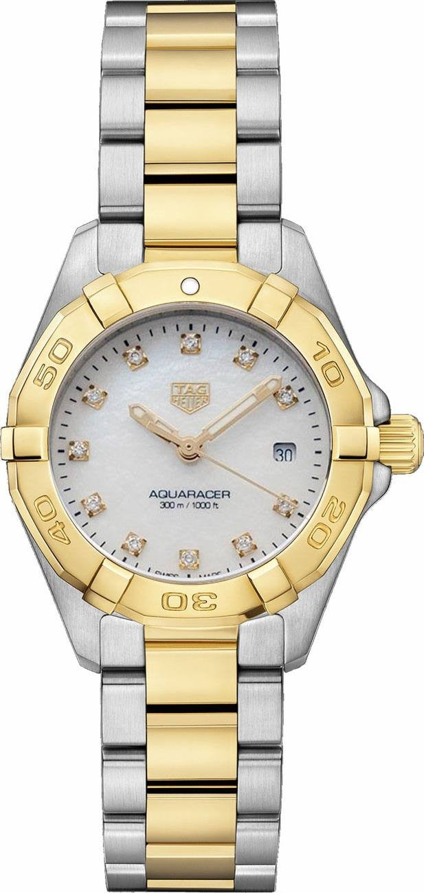 Tag Heuer Aquaracer White Pearl Women's Luxury Watch Save WBD1422.BB0321