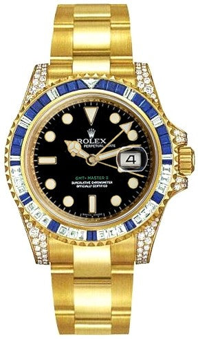 Rolex GMT-Master II Solid Gold Men's Watch 116758SA