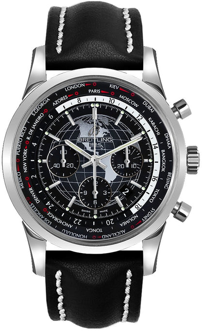 Breitling Transocean Unitime Steel Men's Watch AB0510U4/BE84-441X