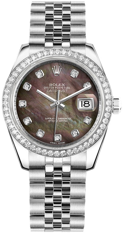 Rolex Datejust 31 White Gold & Stainless Steel Women's Watch 178384-0005