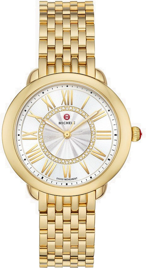 Michele Serein Mid 18k Yellow Gold Women's Watch MWW21B000160