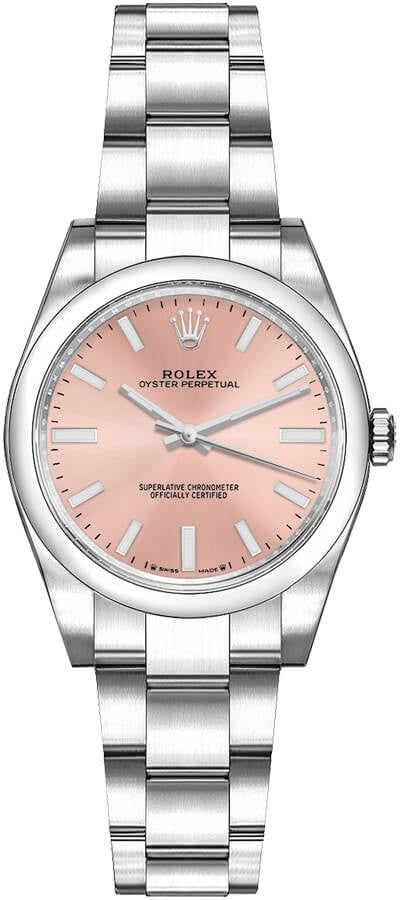 Rolex Oyster Perpetual 28 Pink Dial Women's Watch 276200-0004