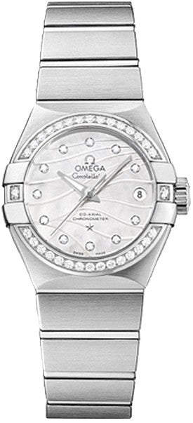 Omega Constellation Diamond 27mm Luxury Women's Watch 123.15.27.20.55.002