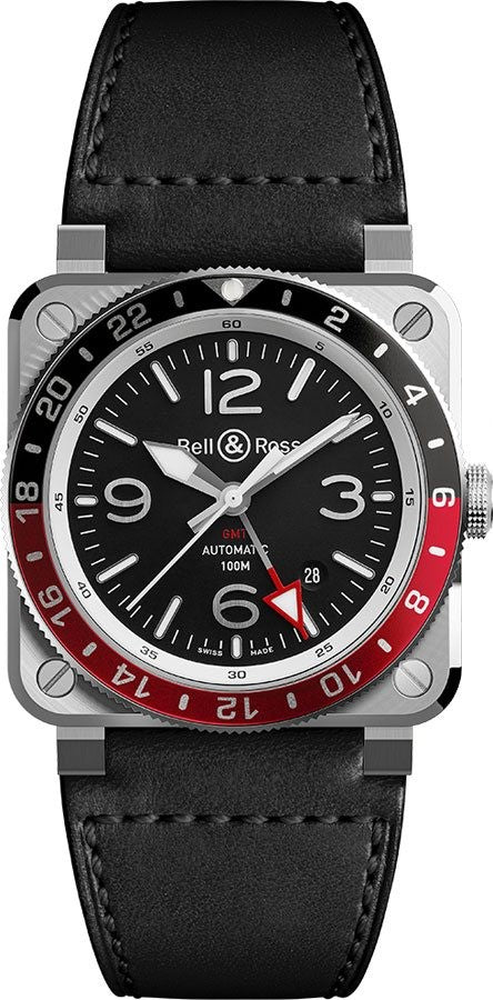 Bell & Ross Instruments GMT Coke Men's Watch BR0393-BL-ST/SCA