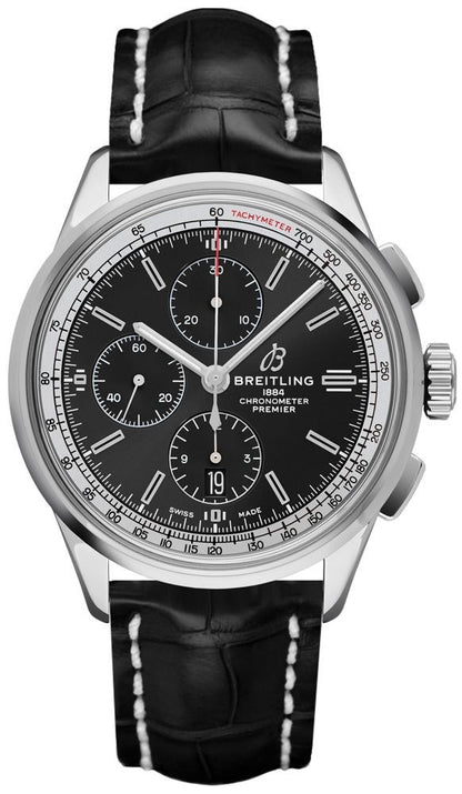 Breitling Premier Chronograph 42 Black Men's Watch A1331535/BG97-744P