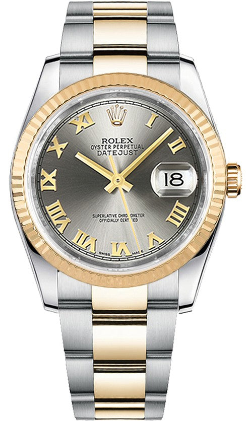 Rolex Datejust 36 Oyster Bracelet Steel & Gold Watch 116233-0180