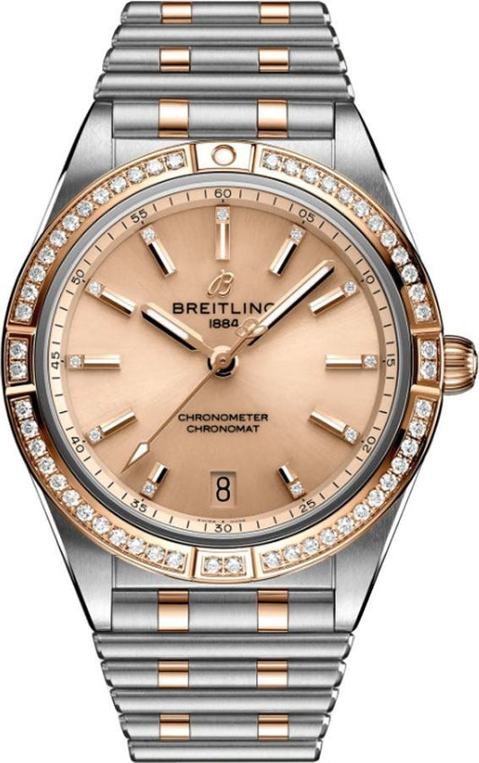 Breitling Chronomat Automatic 36 Diamond Bezel Women's Watch U10380591K1U1