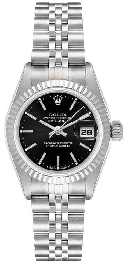 Rolex Datejust 31 Steel Black Dial Women's Watch 68274