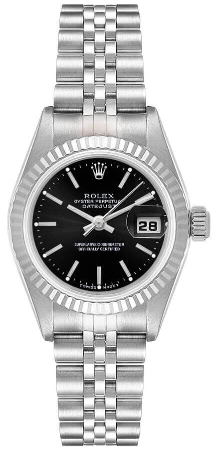 Rolex Datejust 31 Steel Black Dial Women's Watch 68274