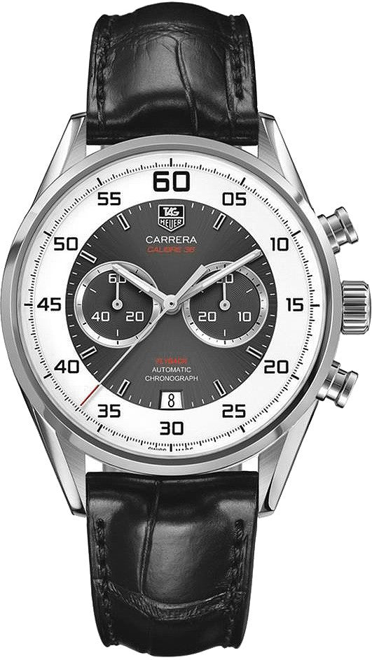 Tag Heuer Carrera Calibre 36 Grey & Silver Dial Men's Watch CAR2B11.FC6235