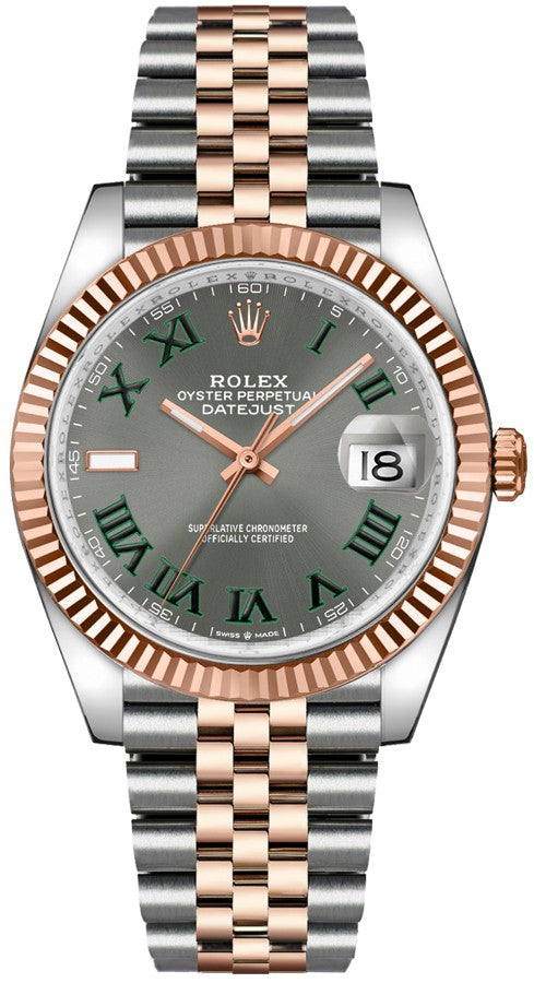 Rolex Datejust 36 Stainless Steel & Everose Gold Unisex Watch 126201-0029