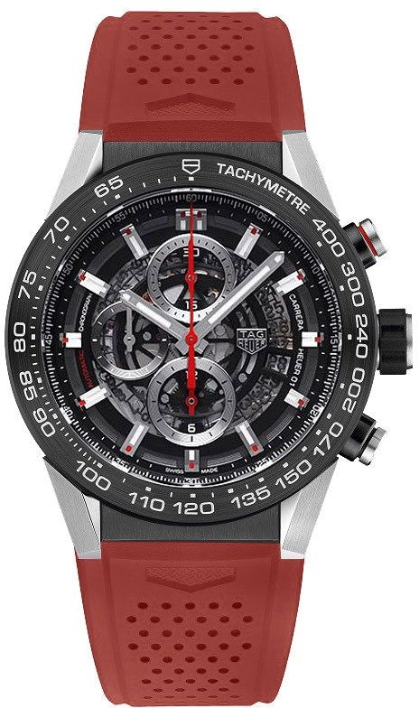 Tag Heuer Carrera Skeleton Black Dial Men's Watch CAR2A1Z.FT6050