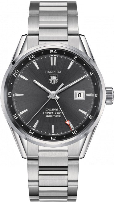 Tag Heuer Carrera Grey Dial Steel Men's Watch WAR2012.BA0723