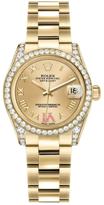 Rolex Datejust 31 18k Yellow Gold Women's Watch 178158-0073