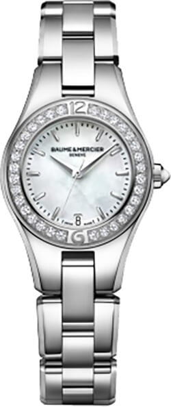 Baume & Mercier Linea Mother of Pearl Diamond Women's Watch 10013